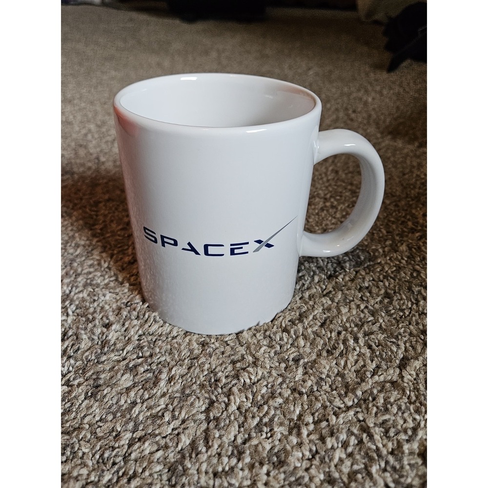 SpaceX White Large Coffee Mug